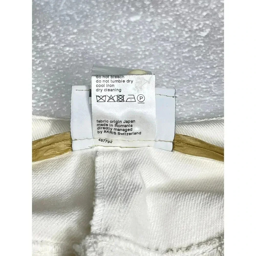 Akris Punto Freya High Rise Cropped Denim Trousers size 8 New - Picture 7 of 7